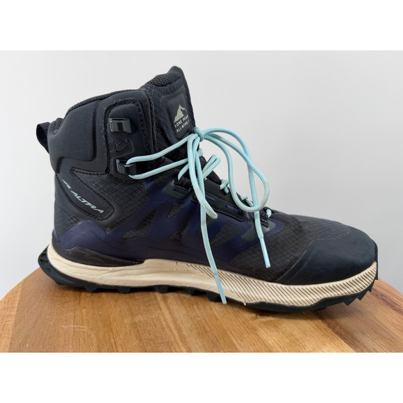 Altra Lone Peak ALL-WTHR Mid 2 Hiking Boots Women's Size 9 Waterproof Blue - Picture 6 of 13